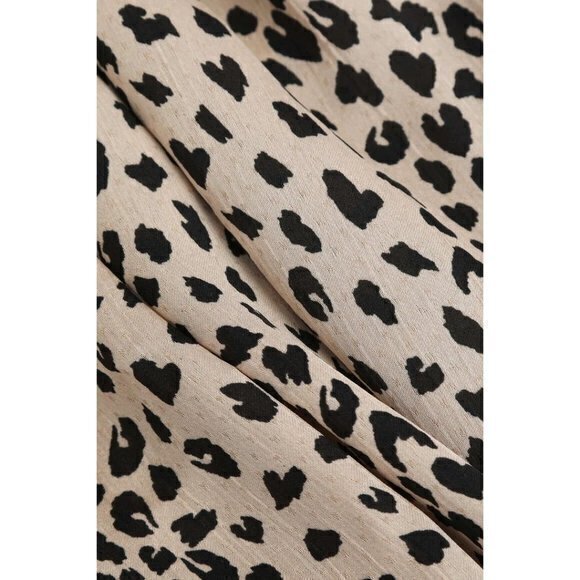Cupshe Animal Spot Print Tie Back Vneck Lace-up Backless Maxi Slip Dress Size XL - Picture 12 of 13